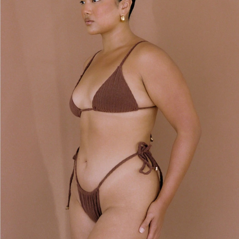 Ochrelane - Triangle String Ribbed toweling top - Picture 3 of 5